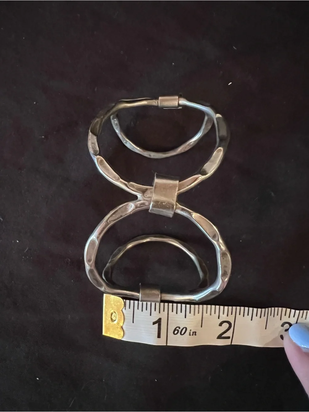 Vintage Hammered Sterling Cuff